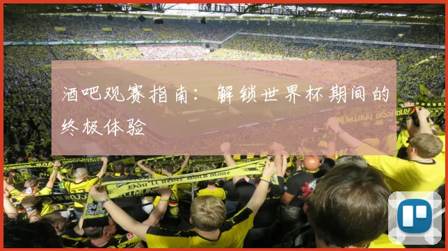 酒吧观赛指南:解锁世界杯期间的终极体验